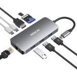 Adaptadores Usb C Para Macbook Pro/air, Mac Dongle Con 3 Pu.