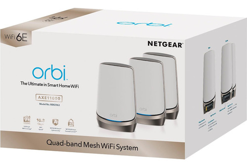 Netgear Orbi 960 Axe11000 Quad-band Mesh Wi-fi 6e 836m²