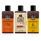 Kit 3x Shampoo Barba Coffee Lemon Peaky Blinders Don Alcides