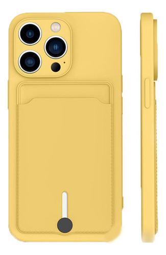 For iPhone Tarjetero Case With Slot For Push-pull Card