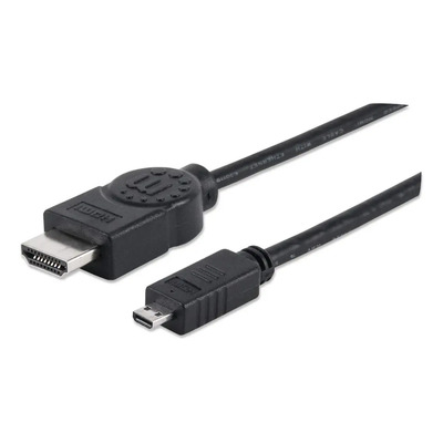 Cable HDMI Manhattan Micro 2m 4K ARC Ethernet Alta Velocidad Video | Meses sin interés