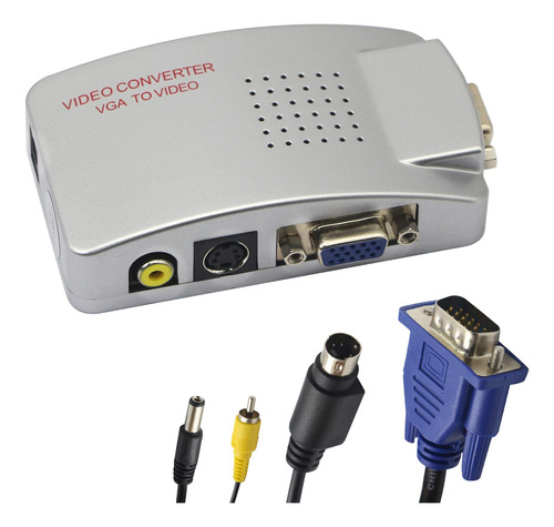 Gintooyun Adaptador Vga A Rca, Vga Compuesto A Video, Conver