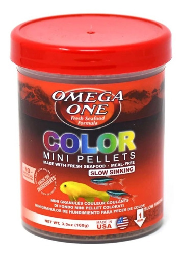 Color Mini Pellets 100g Micro Granulos Peces Pequeños Pecera