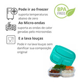 12 Potes Marmita Reutilizável Potes 500ml Freezer Microondas Cor Sortido