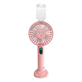 Mini Ventilador Portátil Escritorio Rociar Agua Recargable