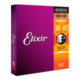 Juego De Cuerdas Para Guitarra Acústica Elixir 16152