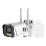 Kit De Seguridad Cámara + 2 Sensores Vta Smart Home Color Blanco