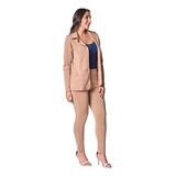 Conjunto Feminino Blazer E Calça Skinny Newprene Versátil 