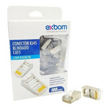 Conector Blindado Rj45 Macho Cat5e De Rede 100un