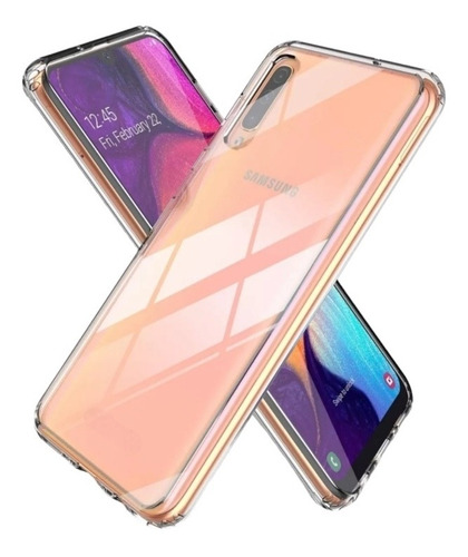 Funda Transparente Uso Rudo Para Samsung A50 + 2 Micas