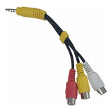 Cable Adaptador Plug 3.5 A 3 Rca Hembra Tv Video Rgb