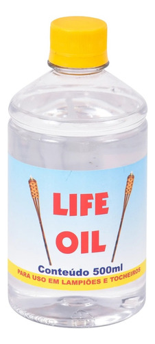 Óleo Mineral Para Tocheiro Lamparinas Jardim Life Oil 500ml