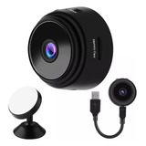 Camera Mini Segurança Espiã Wifi Visão Noturna - Cor Preto