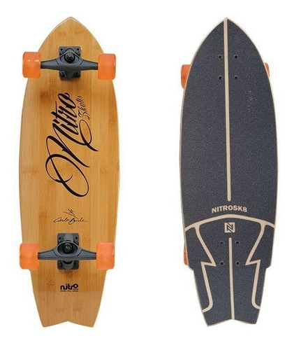 Simulador De Surf Nitrosk8 Carlos Burle Bambu + Chave T