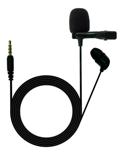 Microfone Lapela Omnidirecional Jbl Cslm20 C/ Fone De Ouvido