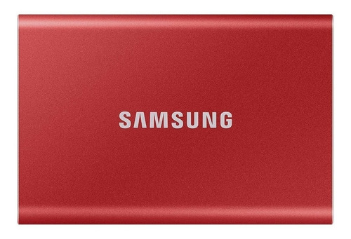 Disco Sólido Ssd Externo Samsung Portable Ssd T7 Mu-pc1t0 1tb Rojo