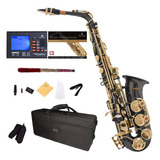 Saxofon Alto Negro Mendini Con Funda Y Accesorios (xmp)