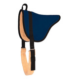 Microsuede Bareback Horse-saddle-pads, Azul Marino