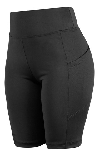 Calza Biker Mujer Bolsillos Celular Bermuda Lycra Importada 