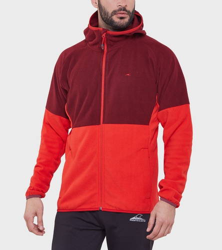 Campera Micropolar Montagne Hombre Field Con Capucha