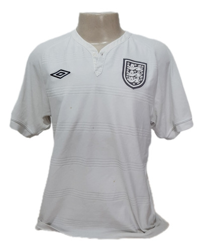 Camisa Seleção Inglaterra Umbro Branca Futebol Algodão 