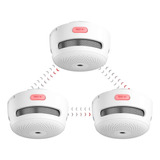 Detectores De Humo C/ Alarma X-sense, Interconectados, 3pcs