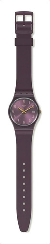 Reloj Swatch Unisex Monthly Drops Pearlypurple Gv403 Color De La Malla Púrpura Color Del Bisel Púrpura Color Del Fondo Púrpura
