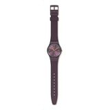 Reloj Swatch Unisex Monthly Drops Pearlypurple Gv403 Color De La Malla Púrpura Color Del Bisel Púrpura Color Del Fondo Púrpura