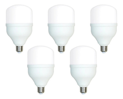 Set 5 Lámparas Foco Led Hi Power 6500k 50w E27 Galponera