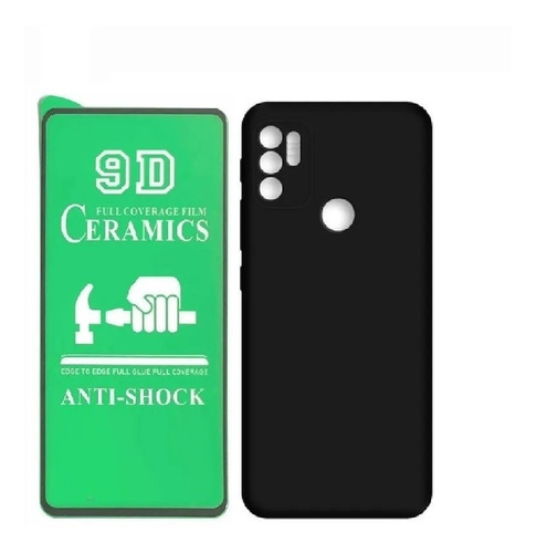 Estuche Forro Silicone Case Para Motorola G71 + Cerámico