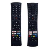 Kit 2 Controle Remoto Compatível Tv Multilaser Tl026 Tl027 
