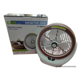 Ventilador Recargable Con Luz Led Yt-m2031 Color De La Estructura Rosa Diámetro 17 Cm