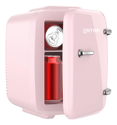 Refrigerador Pequeño 4l Para 6 Latas, Cuidado Piel, Rosa