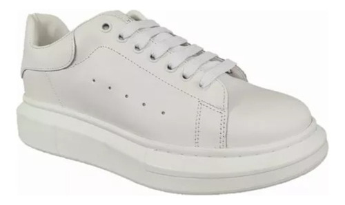 Tênis Casual Alexander Mcqueen Masculino Branco Inteiro