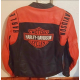 Chamarra Harley Davidson En Cuero Impermeable Para Rodar 