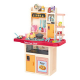 Cocina Juguete Infantil Grande Chef Agua Vapor Sonidos 97 Cm