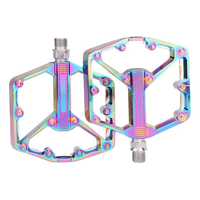 VAKRNY Pedales para Bicicleta de Montaña Multicolor, Aleación Aluminio 190g Ultra Livianos, 20 Pines Antideslizantes, Ejes Cromo Molibdeno y Rodamientos Sellados - Par de Pedales MTB Profesionales | MercadoLibre