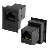 Qianrenon Caja De Conexion De Escritorio Rj45 Conector De...