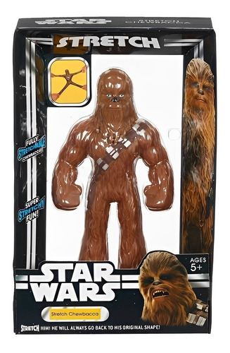 Boneco Stretch Chewbacca Elástico 22cm Star Wars 3493- Sunny