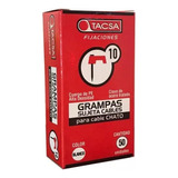 Grampas Sujeta Cable Para Cable Chato Tacsa N°10 X 10 Cajas