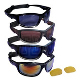 Lentes Deportivos Intercambiables Funda Rigida Ajustables  P