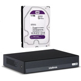 Dvr Intelbras 8ch Mhdx 1008c Inteligente C/ Hd 1tb Wd Purple