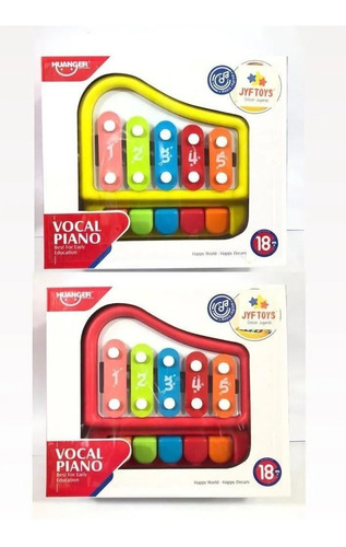 Piano Xilofón Infantil Con Palillos Y Notas 5 Musicales