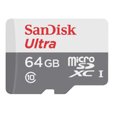 Memoria Microsd 64gb Sandisk Ultra Clase 10 Gopro Android