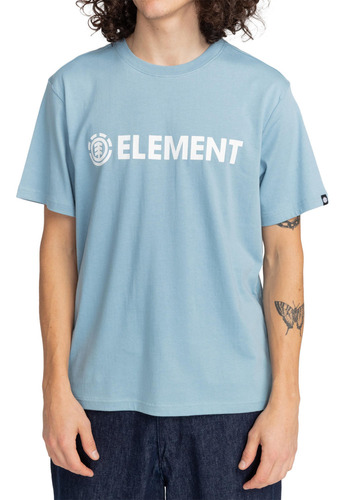 Polera M/c Element Blazin Ss M Tees Celeste Hombre