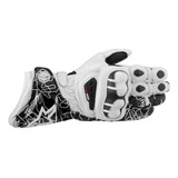 Guantes Alpinestar Gppro Largos Para Motociclista Blanco/neg