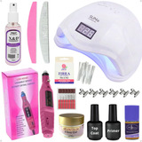 Kit Unhas Gel Manicure Profissional Blindagem Alongamento