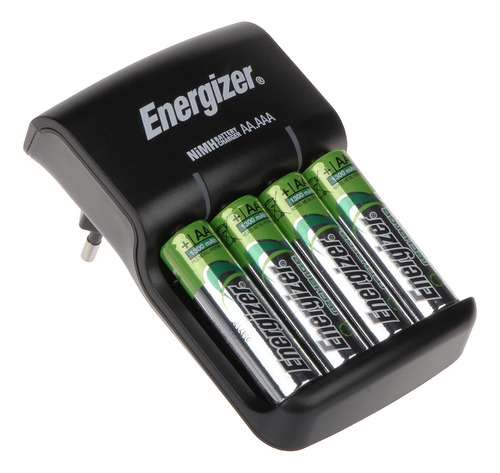 Cargador Energizer Con 4 Pilas Aa