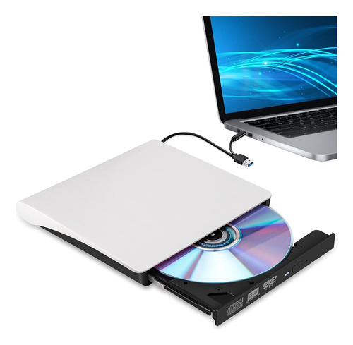 Unidad Externa De Cd / Dvd Para Computadora Portátil, Tipo-c