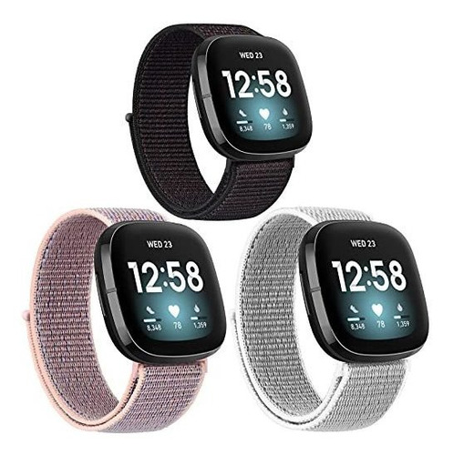 Amzpas Bands Compatibles Con Fitbit Versa 3 / Fitbit Sense, 